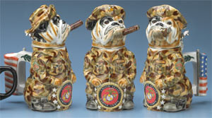 US Marines Bulldog Beer Stein